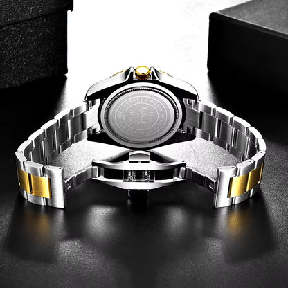 New Watch Men Business Casual Wristwatch Luxury Date Quartz Watch Stainless Steel Watches for Men Clock Relogios Masculino