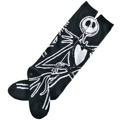 Harajuku Dark Magic Star Moon Knee Socks Women Girl Gothic Punk Skate Subculture JK Y2K School Casual Retro Ouija Board Long